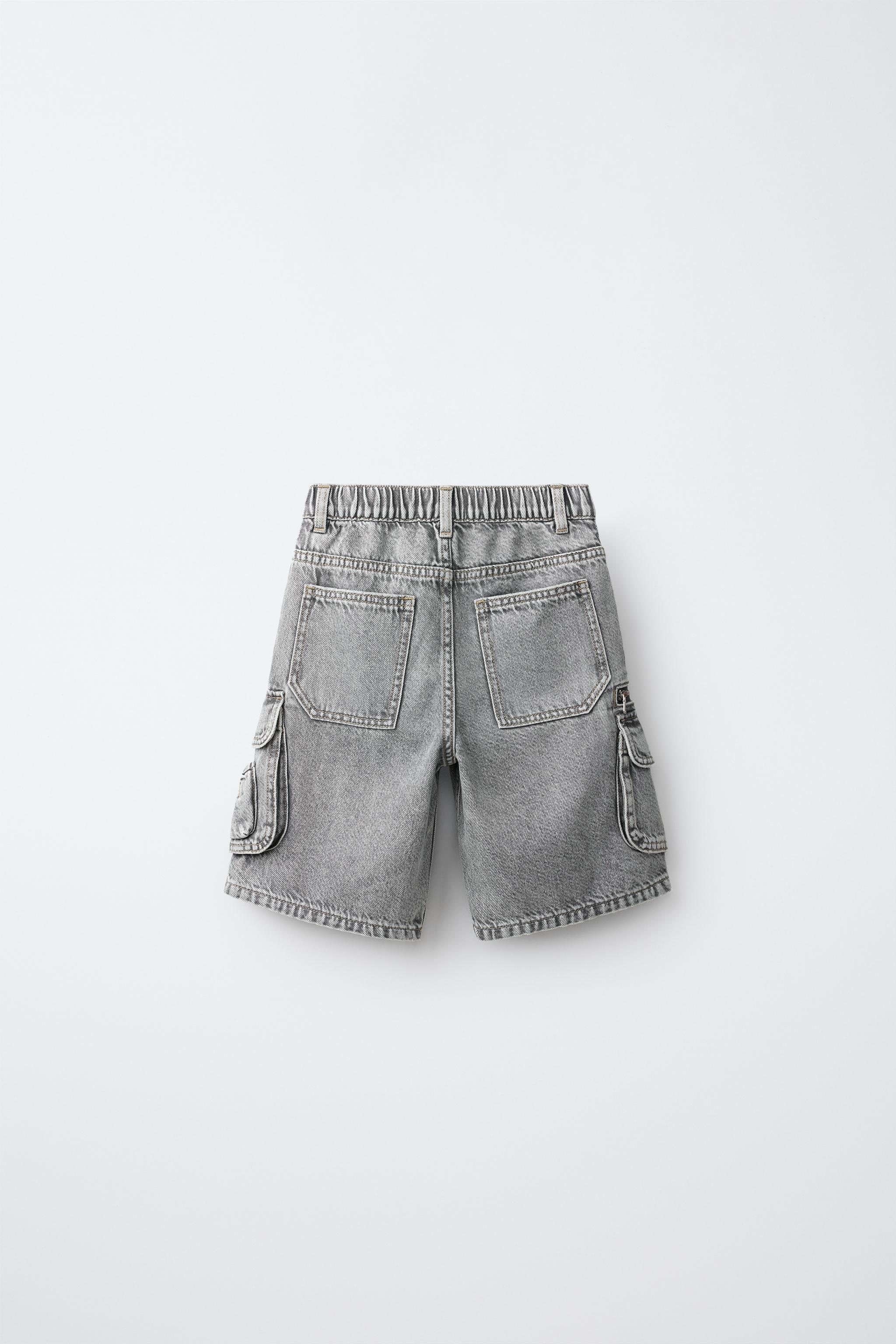 Детские шорты Zara MULTICARGO DENIM SHORTS — фото 2