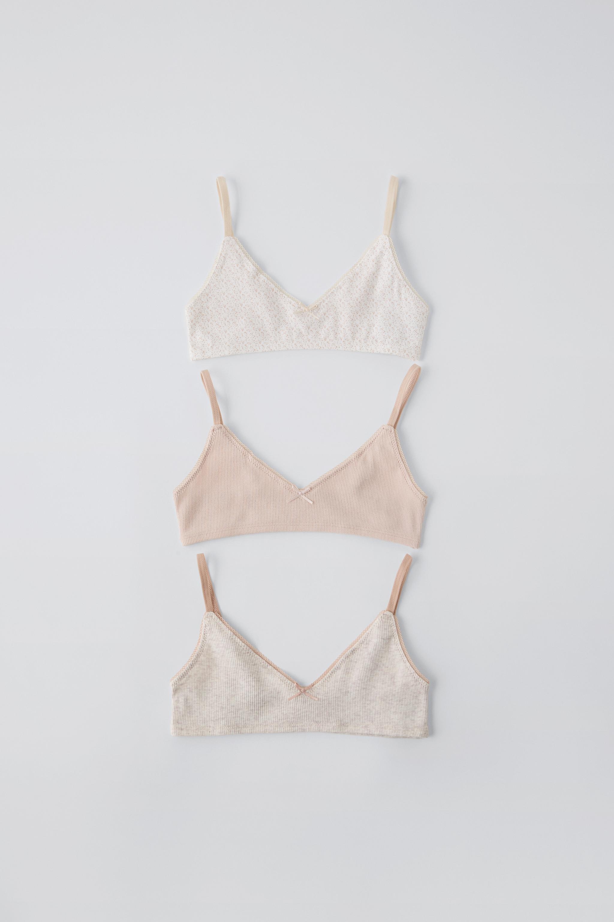 9-14 YEARS/ PACK OF THREE PRINTED TOPS - camel | ZARA South