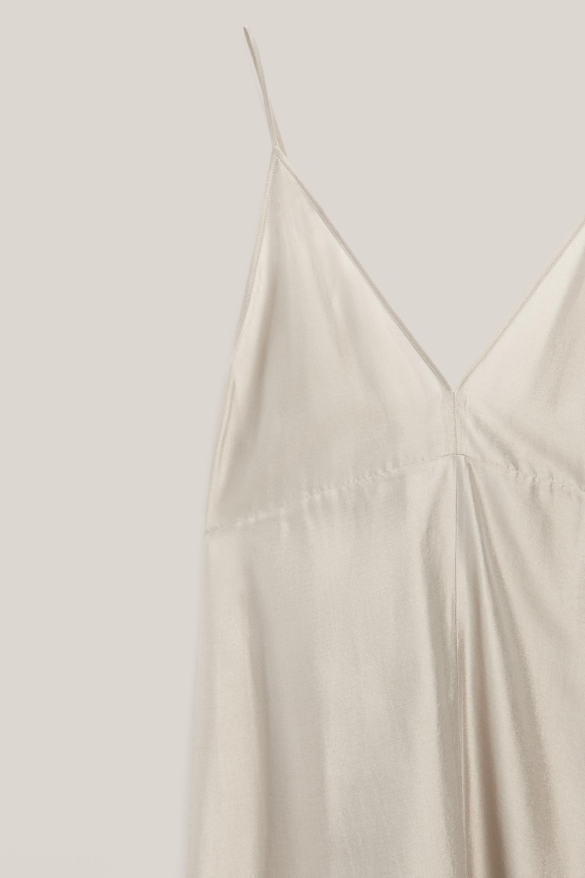Midi slip dress with V-neckline - LIMITED EDITION