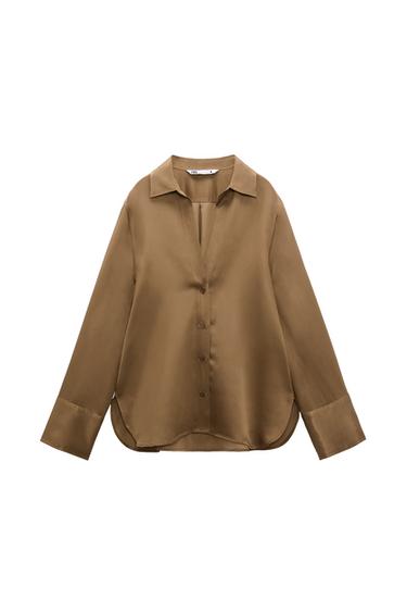 SATIN EFFECT BLOUSE