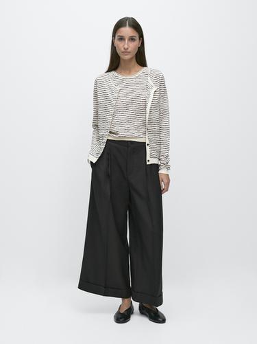 Cardigan 100 % coton - Écru de Zara