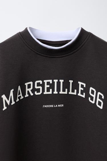 ENSEMBLE SWEAT-SHIRT ET LEGGING FLARE À INSCRIPTION - Marron de Zara - Image 5