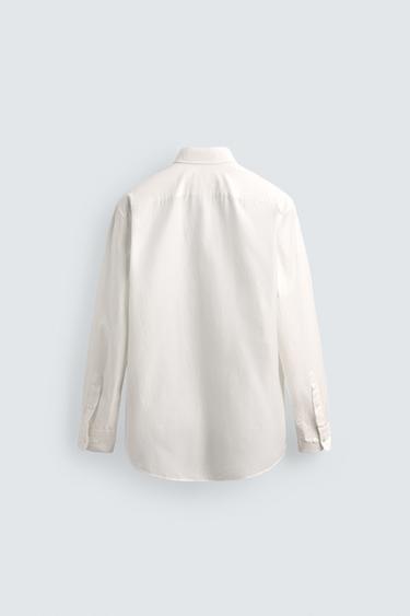 CHEMISE FLUIDE REGULAR FIT À POCHES AARON LEVINE X ZARA - Blanc de Zara - Image 6