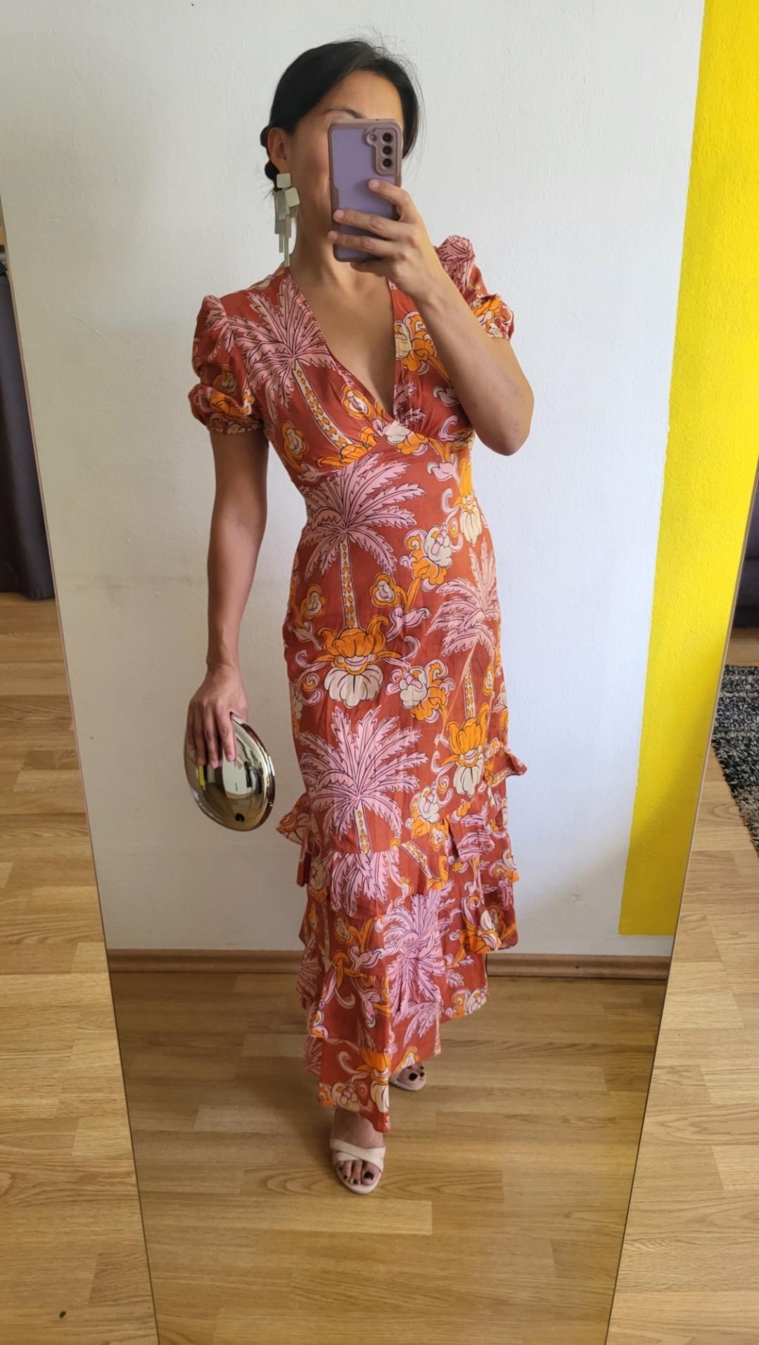 ZW COLLECTION PRINTED MIDI DRESS - Image 4