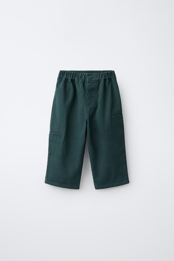 SOFT TOUCH BAGGY TROUSERS - Green / Blue by Zara - Image 0