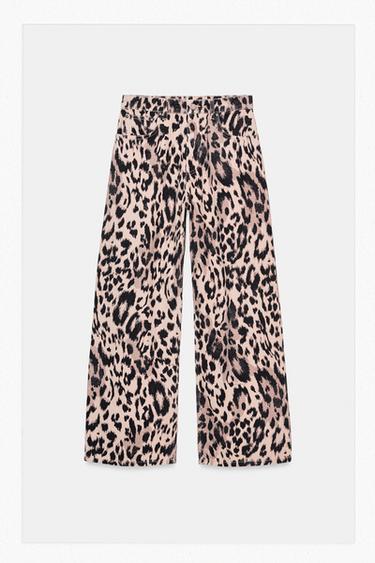 Zara ZW ANIMAL PRINT JEANS - Leopard