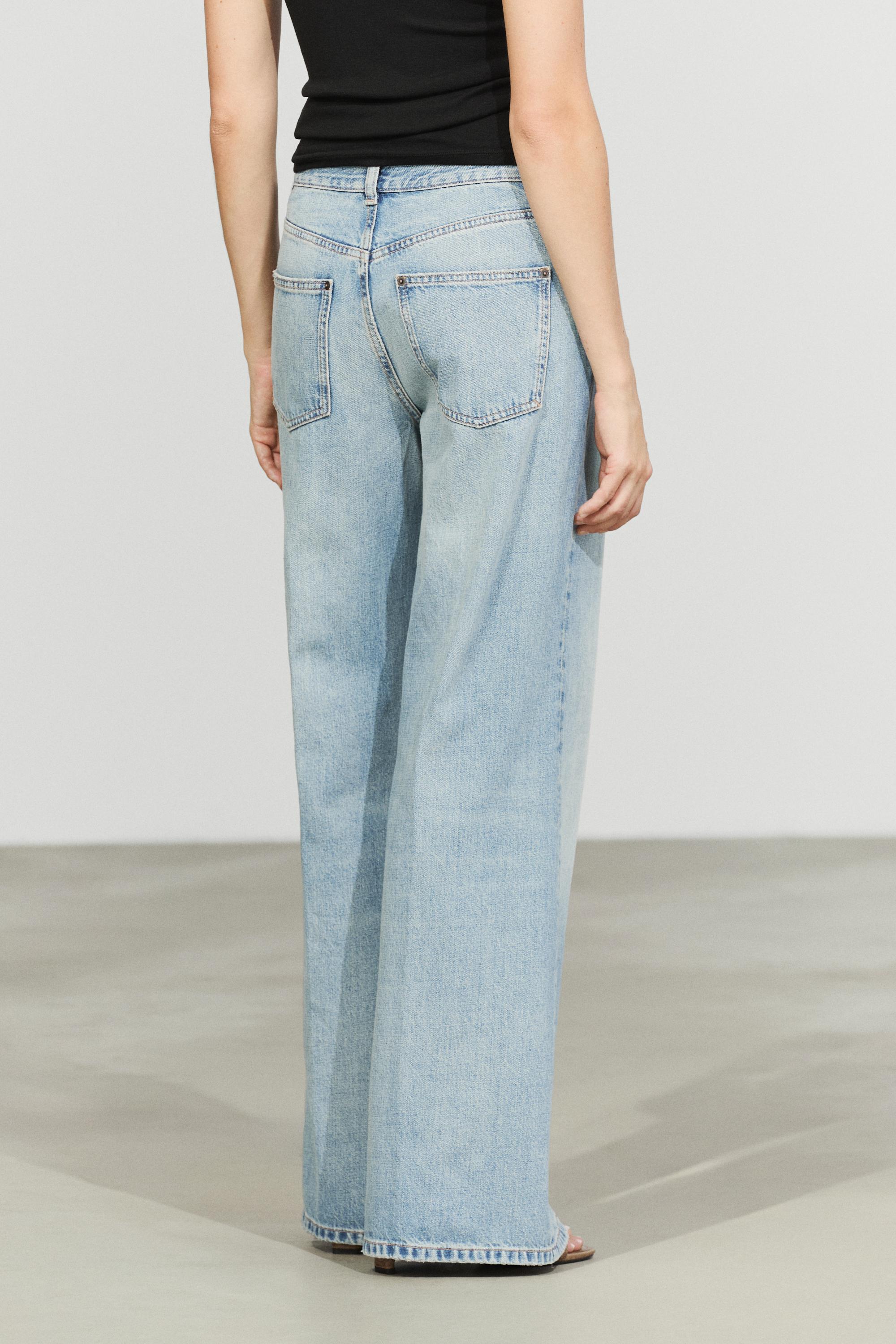 High-waist palazzo jeans
