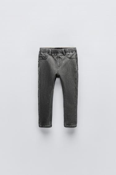 Zara DENIM JEGGINGS - Gray
