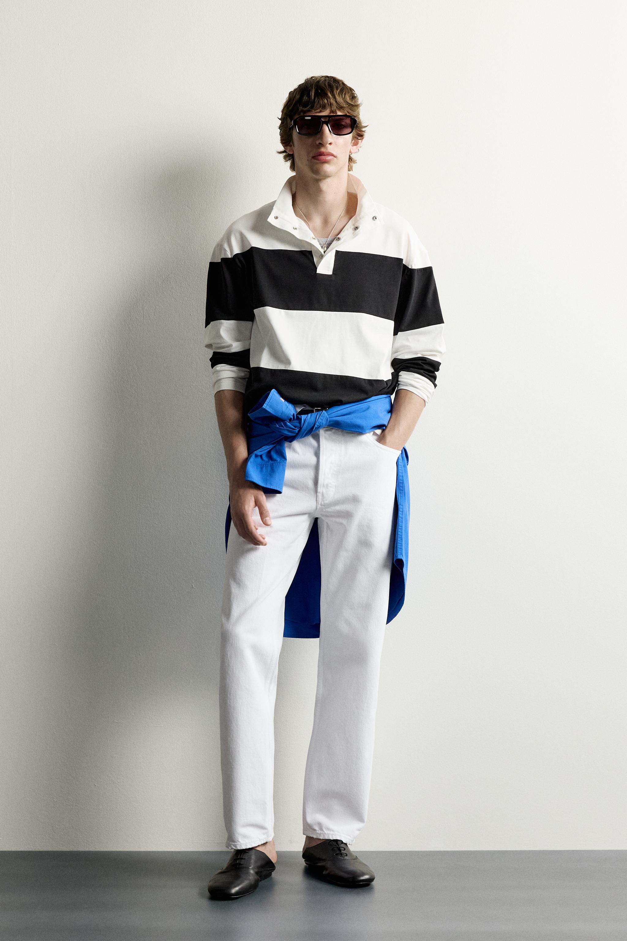 STRIPED RELAXED-FIT POLO