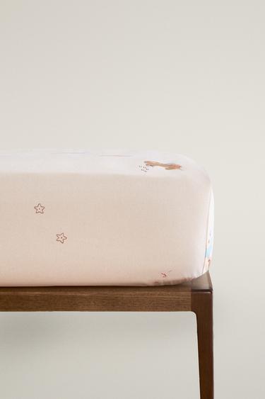KIDS' UNICORN FITTED SHEET - Light pink by Zara