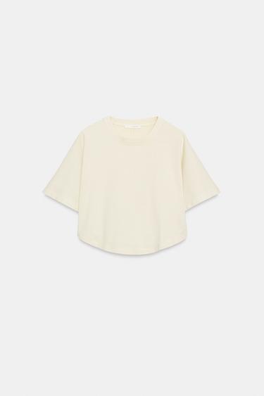 FADED-EFFECT CAPE TOP - Yellow by Zara - Image 3