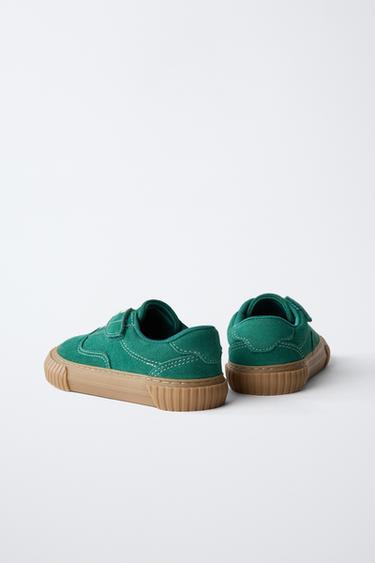 BASKET BAREFOOT EN CUIR - Vert de Zara - Image 6