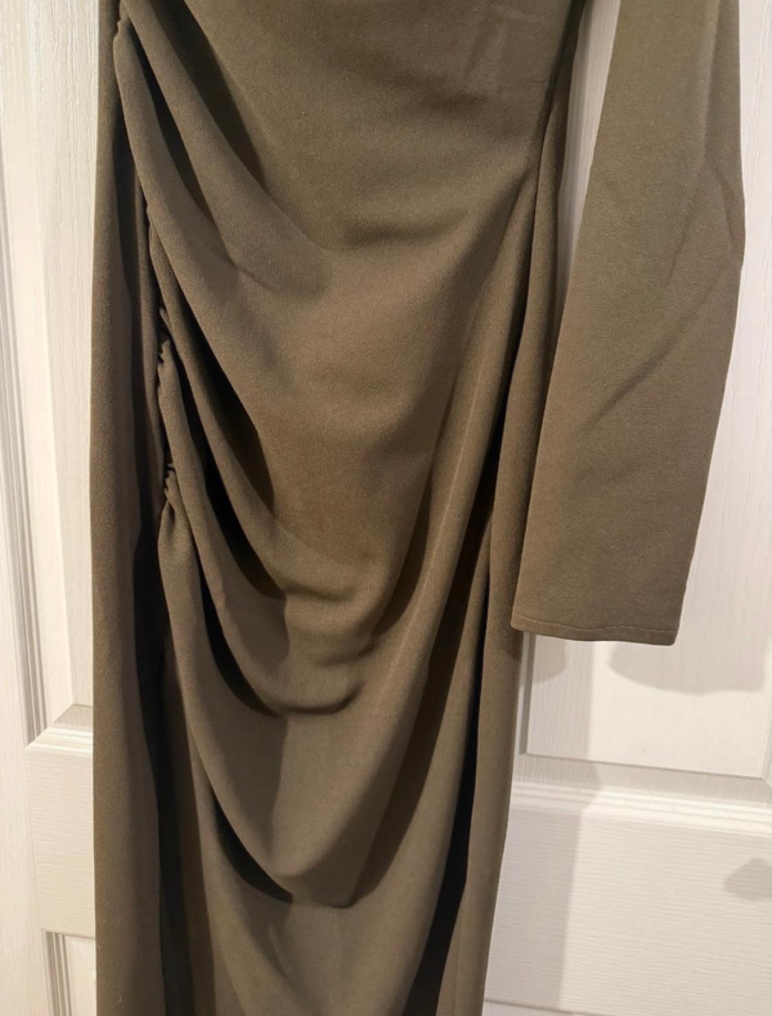 ASYMMETRIC DRAPED DRESS - Image 4