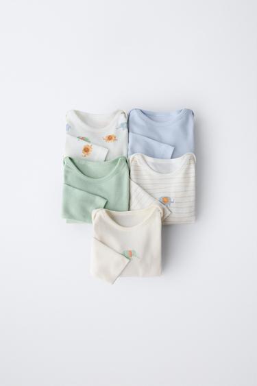 5-PACK OF ELEPHANT BODYSUITS - Multicoloured by Zara - Image 0