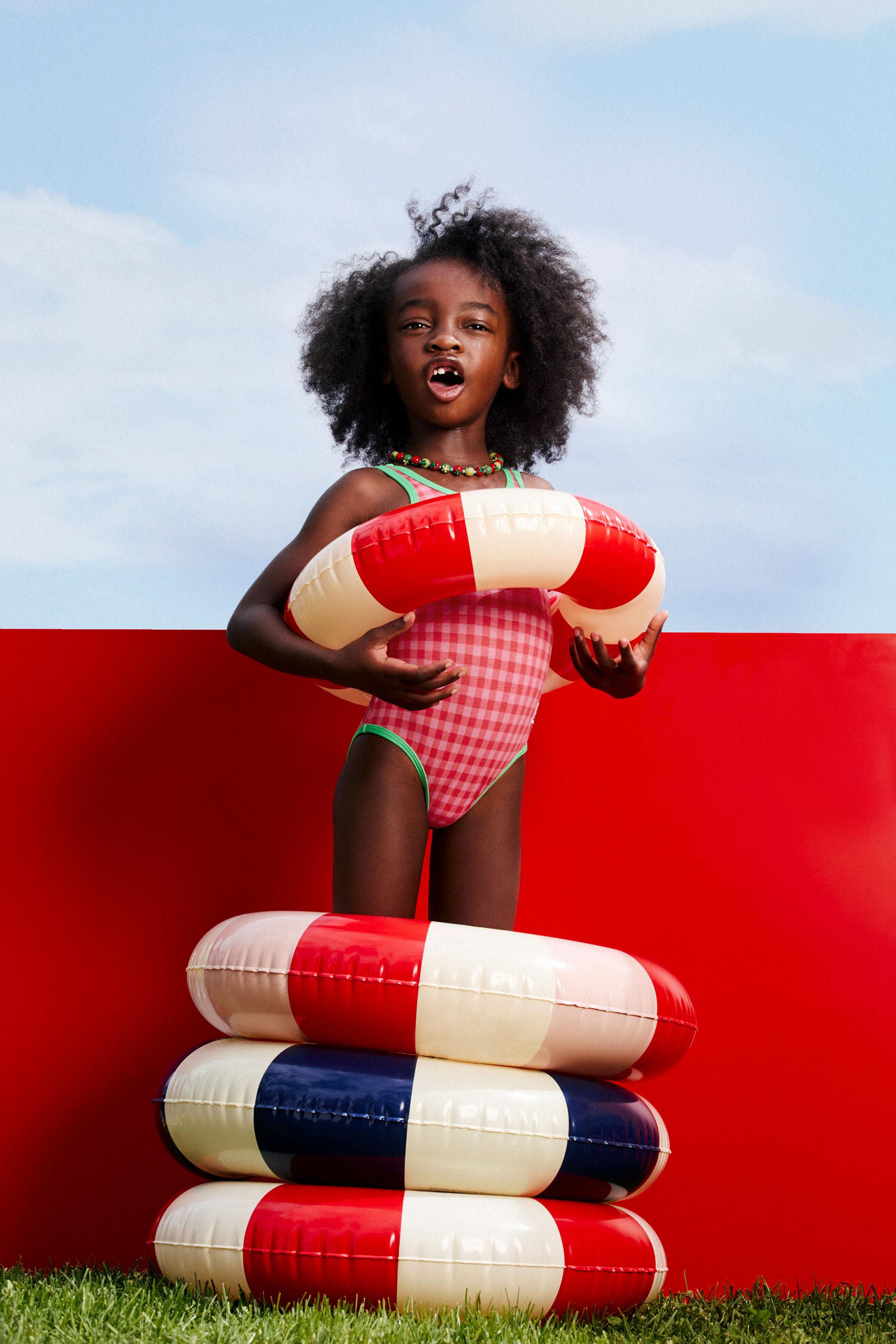 2-6 YEARS / CASA LAWA X ZARA KIDS PLAID SWIMSUIT