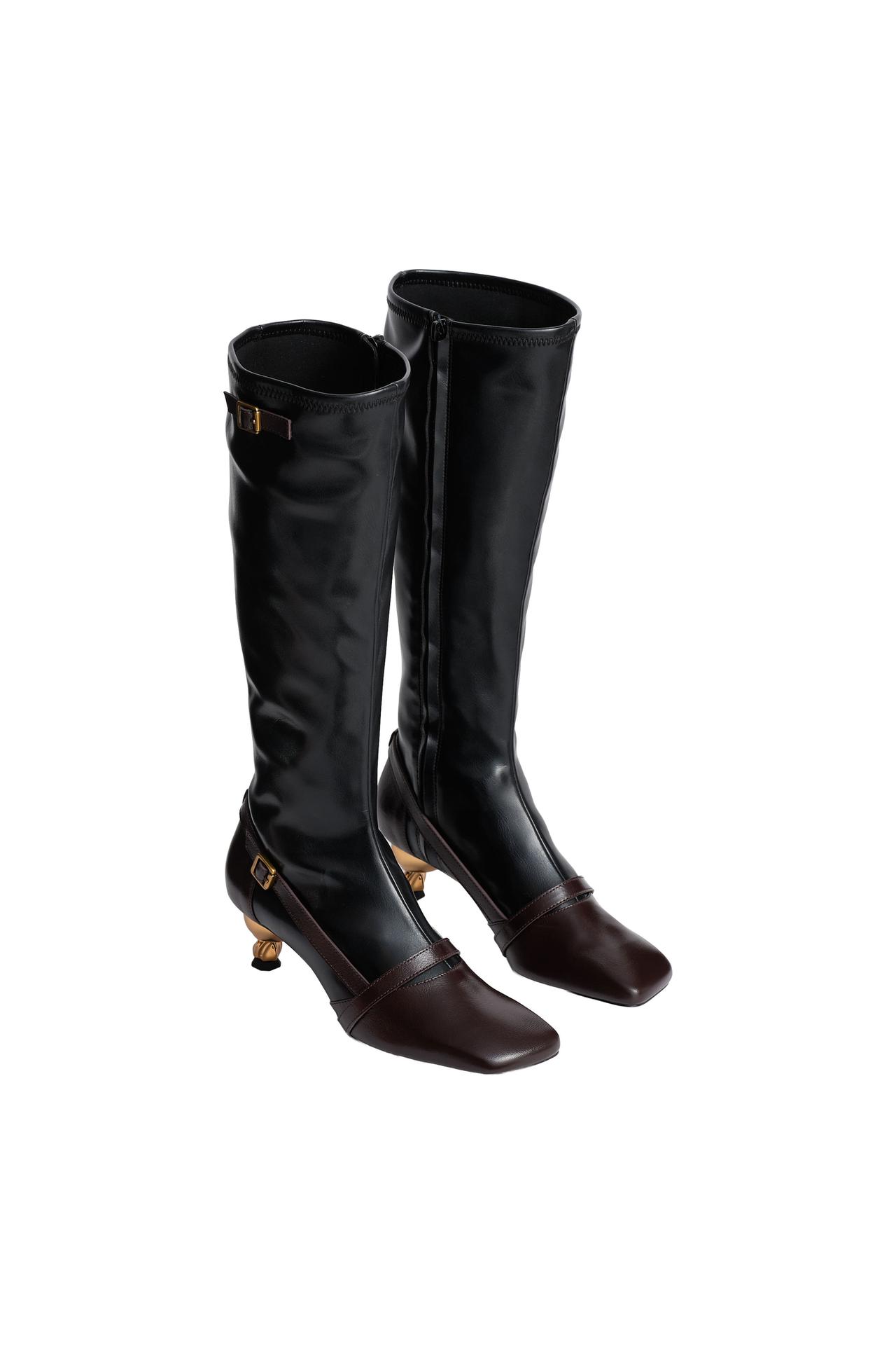 LIMITED EDITION BUCKLE HEELED BOOTS