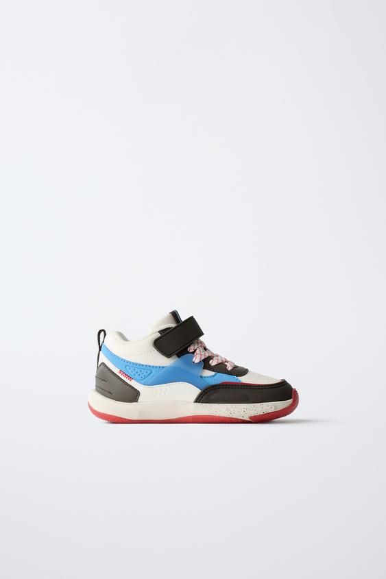 CONTRAST HIGH-TOP SNEAKERS - Multicoloured by Zara - Image 0