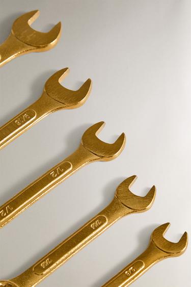 SET OF 5 COMBINATION WRENCHES - Golden by Zara - Image 1