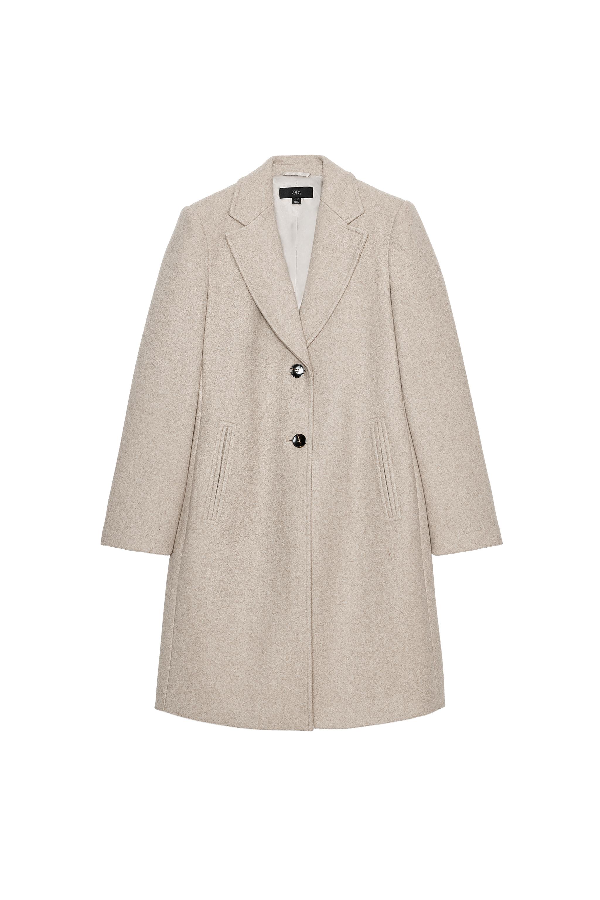 ソフトショルダーパッドコート - ブラウン | ZARA Japan / 日本
