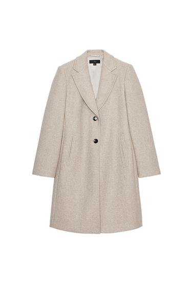 SOFT SHOULDER PAD COAT - camel by Zara