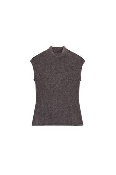 TOP SOFT GOLA ALTA - marrom vigore da Zara