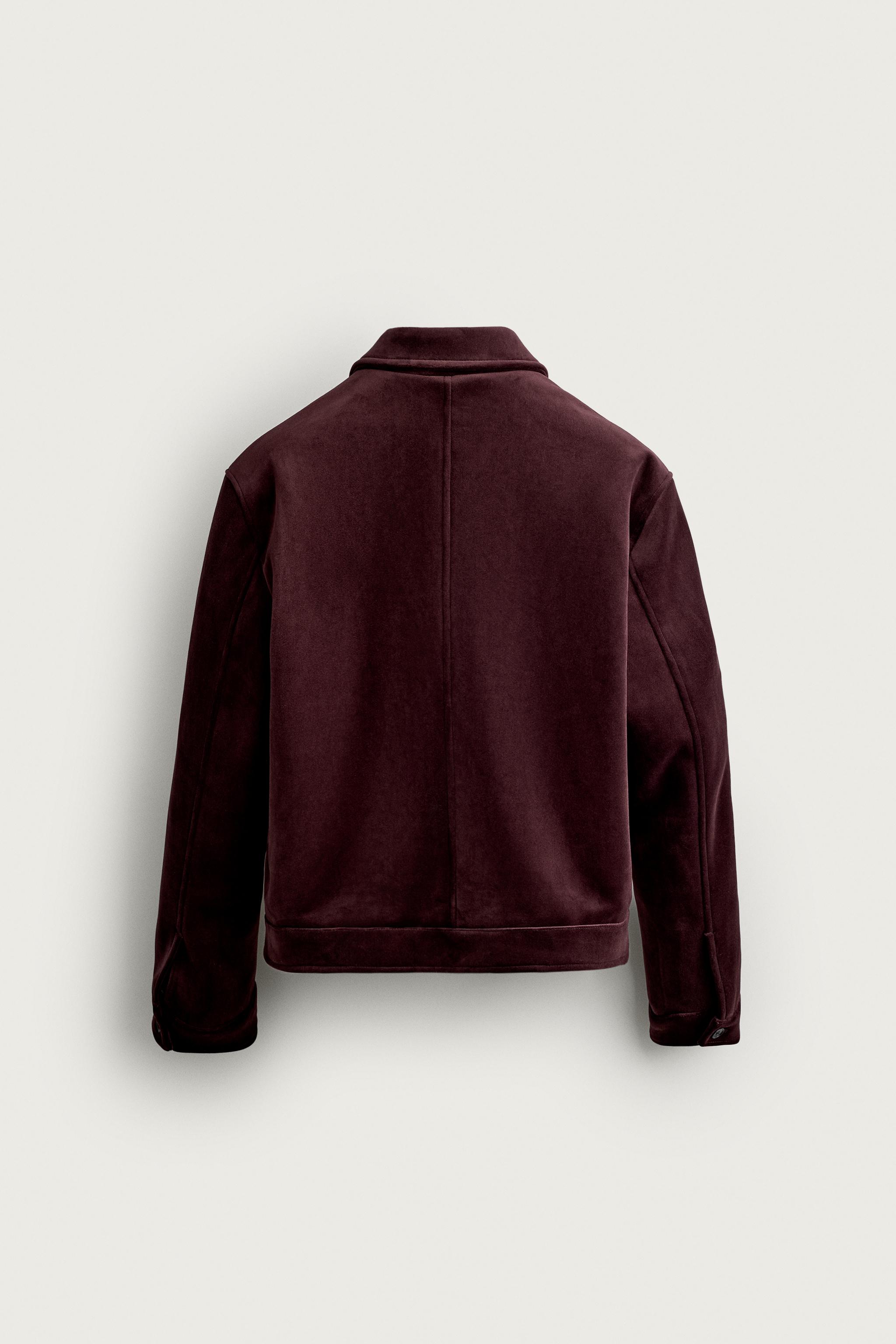 BLOUSON VELOURS ZIPPÉ