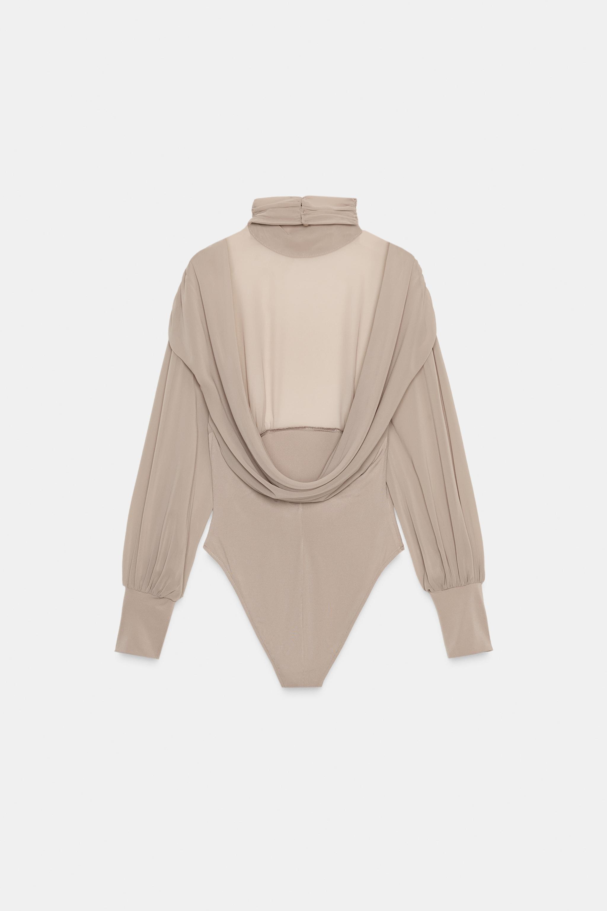 BODY EN CRÊPE GEORGETTE AVEC DOS