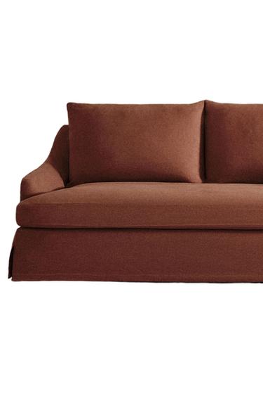 غلاف كتان للأريكة SOFA 01 - تيراكوتا الخاص بـ Zara