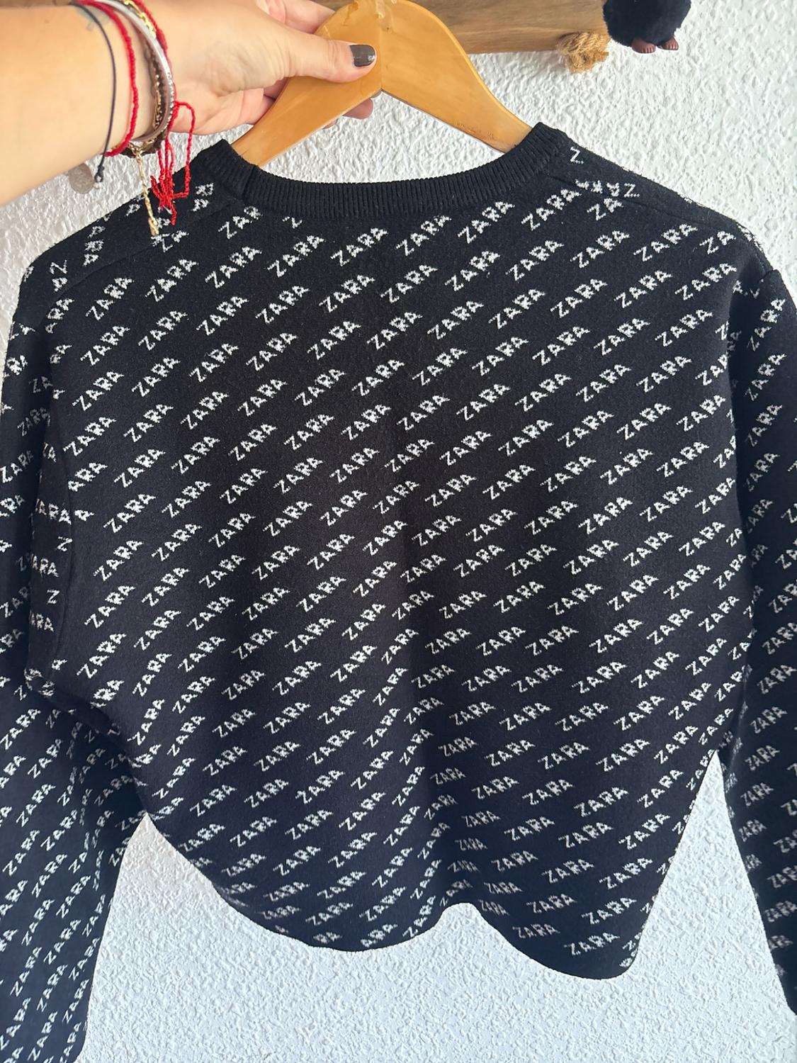 ZARA LOGO JACQUARD SWEATER - Image 2