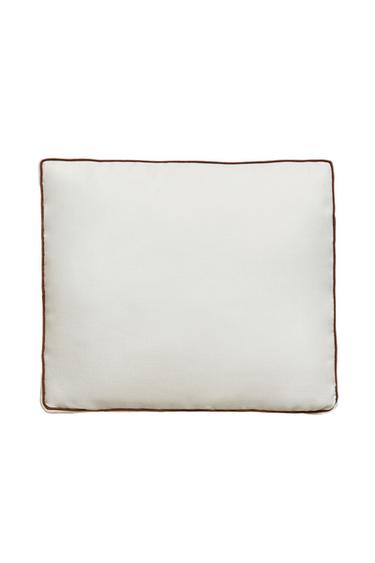 BACK CUSHION WITH PIPING - Ecru by Zara