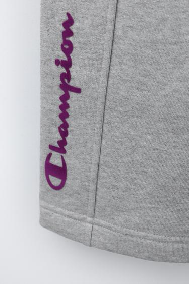 PANTALON MOLLETON BALLON LOGO CHAMPION ® X ZARA - Gris chiné de Zara - Image 3