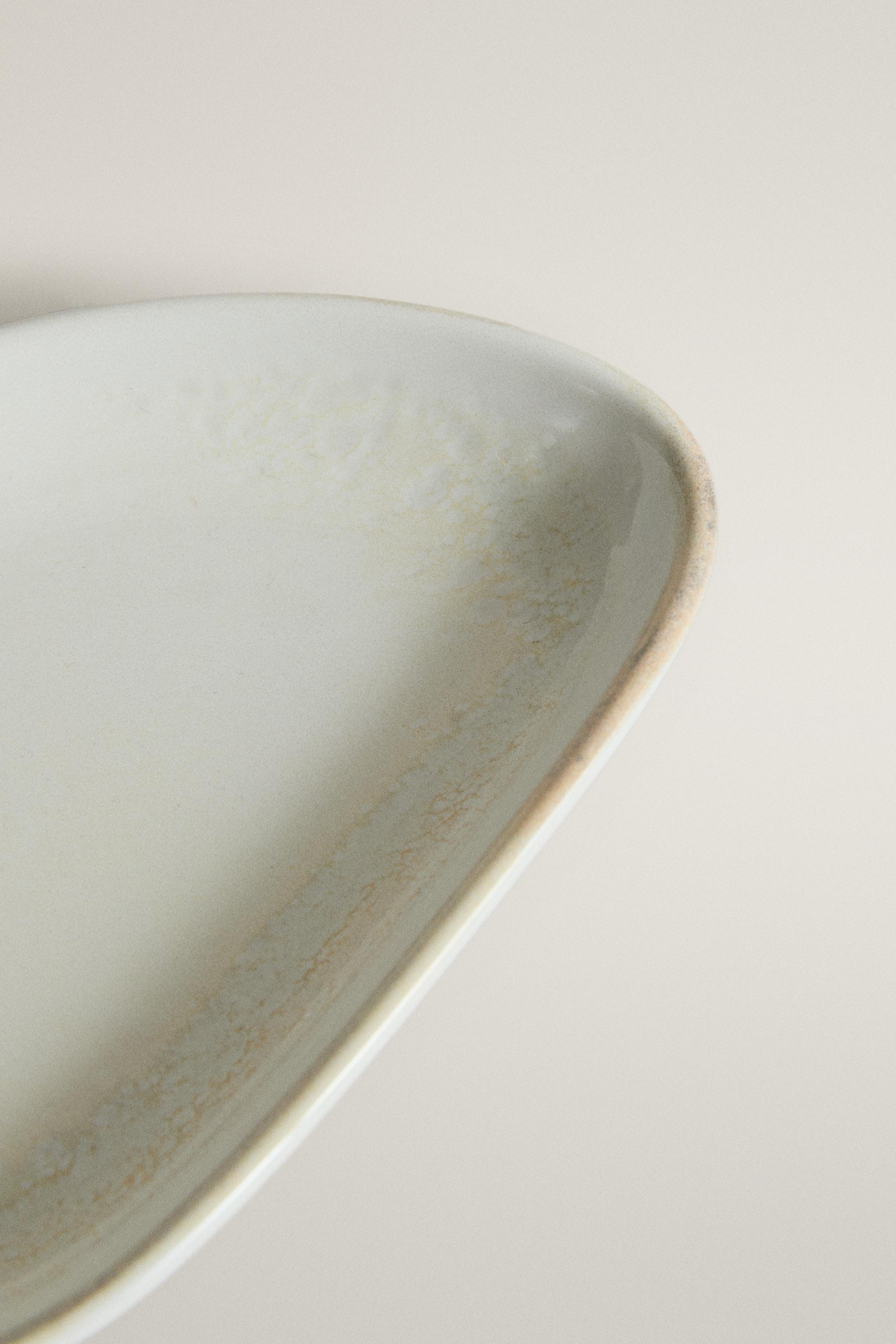 ECRU STONEWARE MINI PLATE