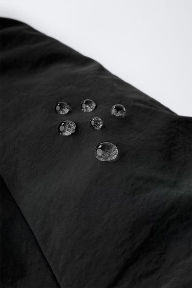 WATER-REPELLENT HOODED PADDED JACKET - Black by Zara - Image 5