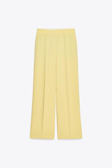 PANTALÓN ANCHO ZW COLLECTION - Amarillo de Zara