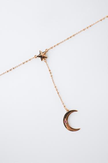 Zara MOON NECKLACE AND BRACELET PACK - Golden