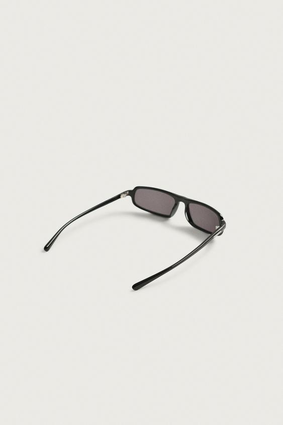 LUNETTES DE SOLEIL RECTANGULAIRES - Noir de Zara - Image 5