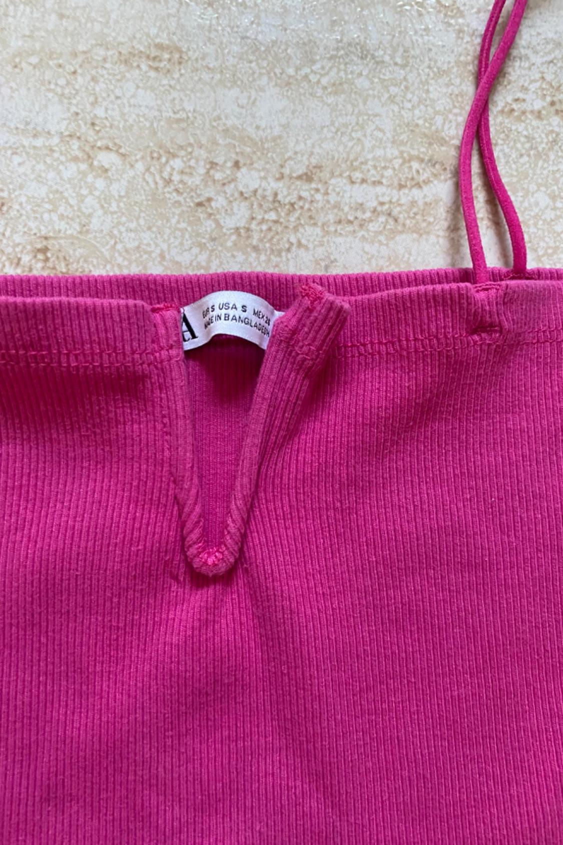 RIBBED BANDEAU TOP - Image 3