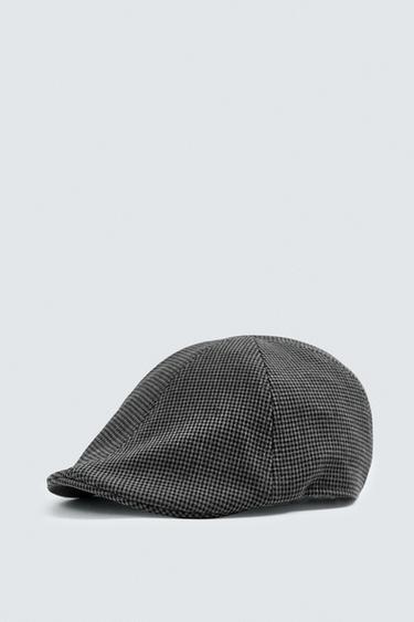 MŨ NỒI VẢI FLANEL HỌA TIẾT HOUNDSTOOTH - khác nhau từ Zara
