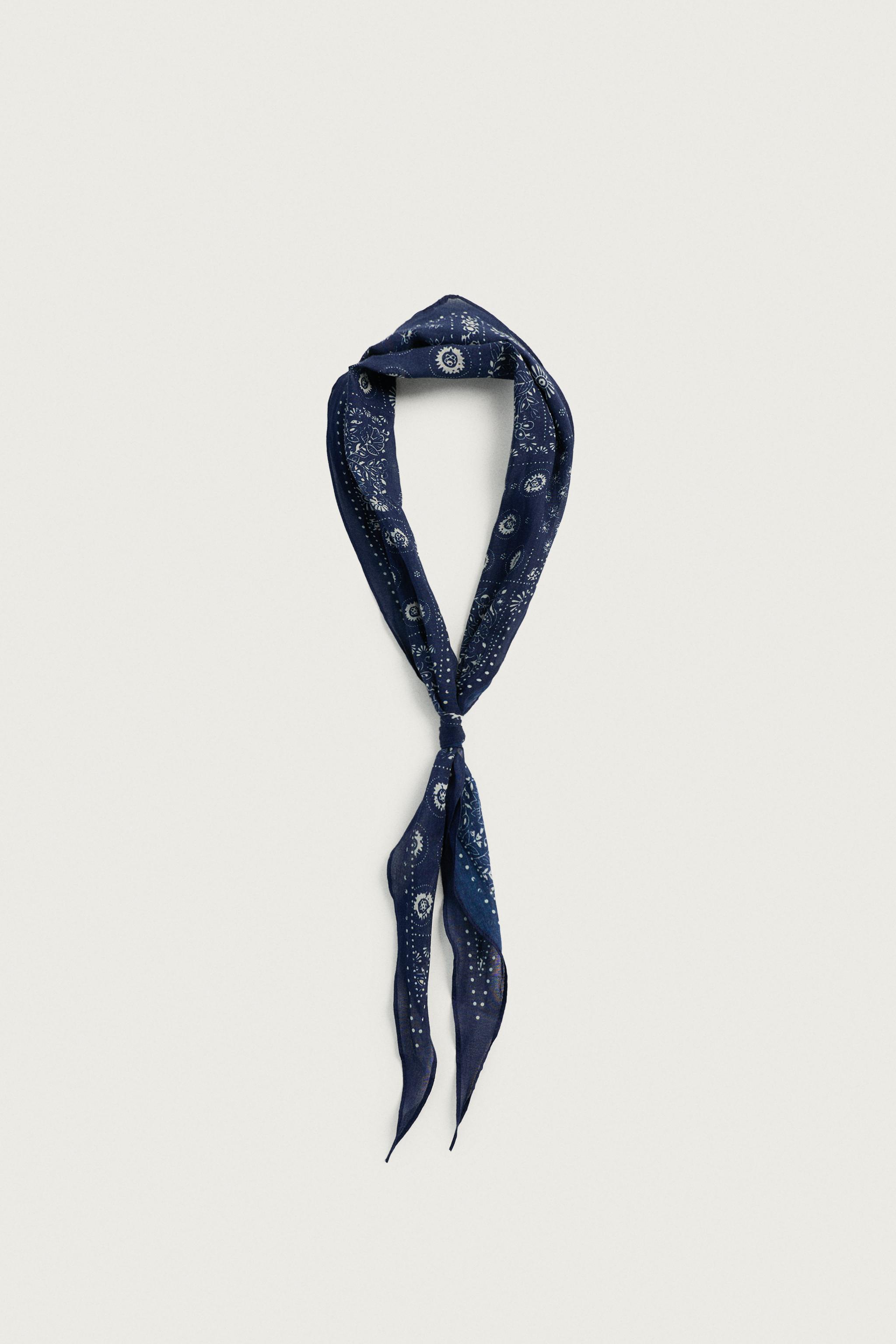 LONG PATCHWORK PRINT BANDANA