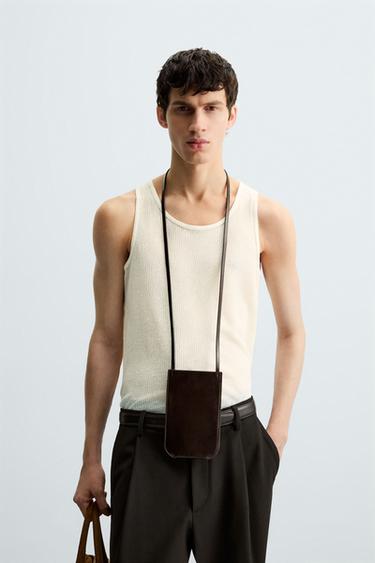 SEMI-SHEER TANK TOP - Ecru by Zara