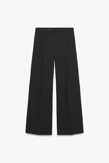 LOW-RISE TROUSERS - Black by Zara