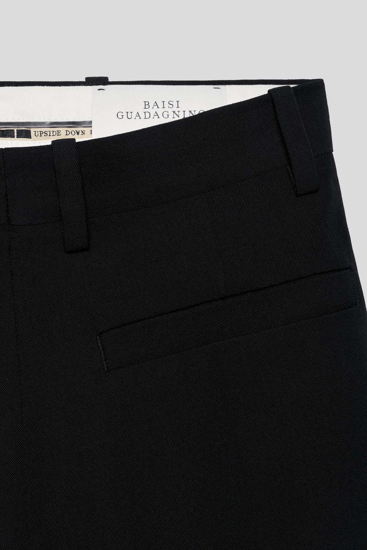 Мужские брюки Zara 100% Wool Tuxedo Suit, цвет: Чёрный — фото 7