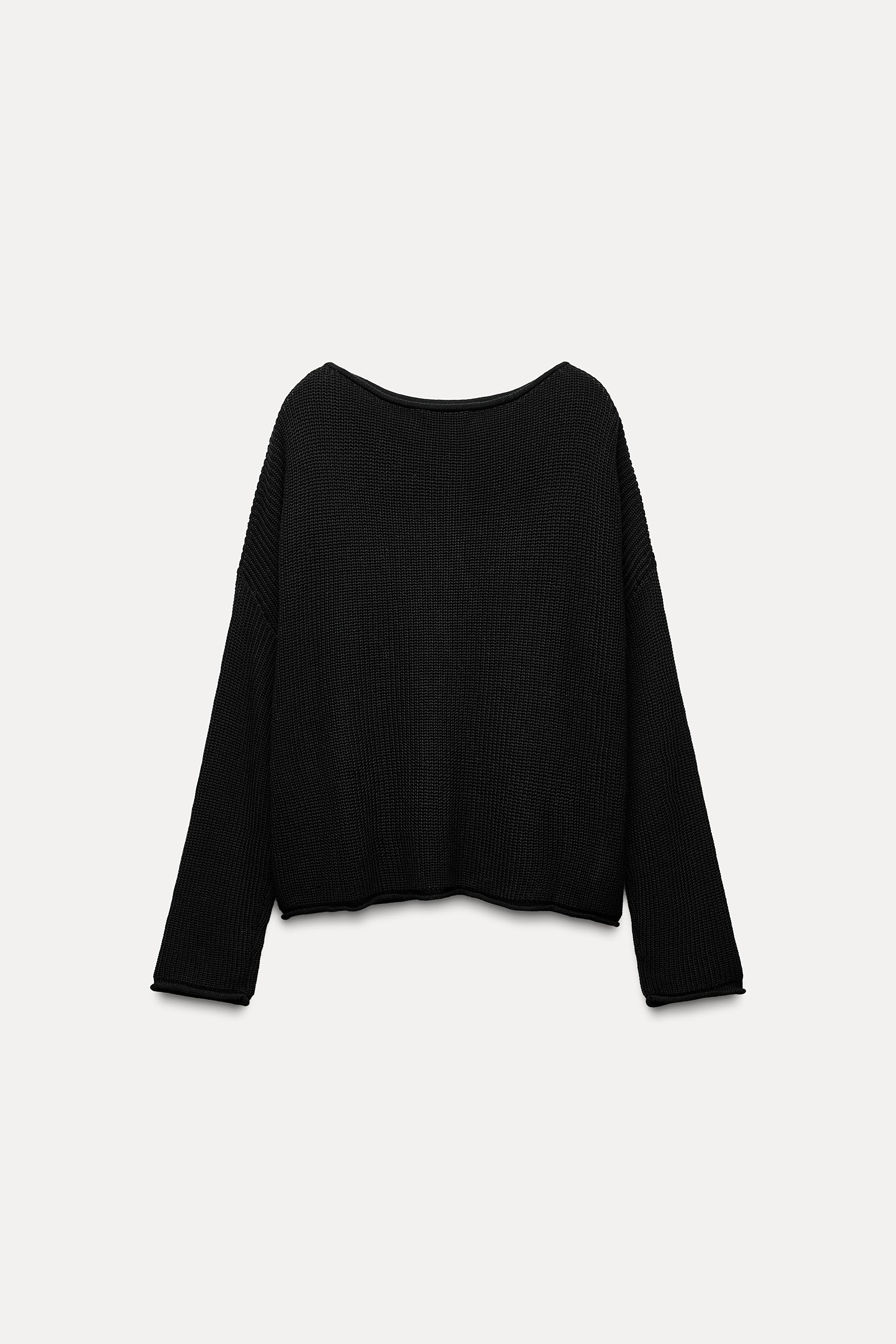 Sueter negro mujer zara sale