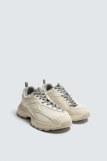ZAPATILLA SUELA VOLUMEN - Blanco Hueso de Zara