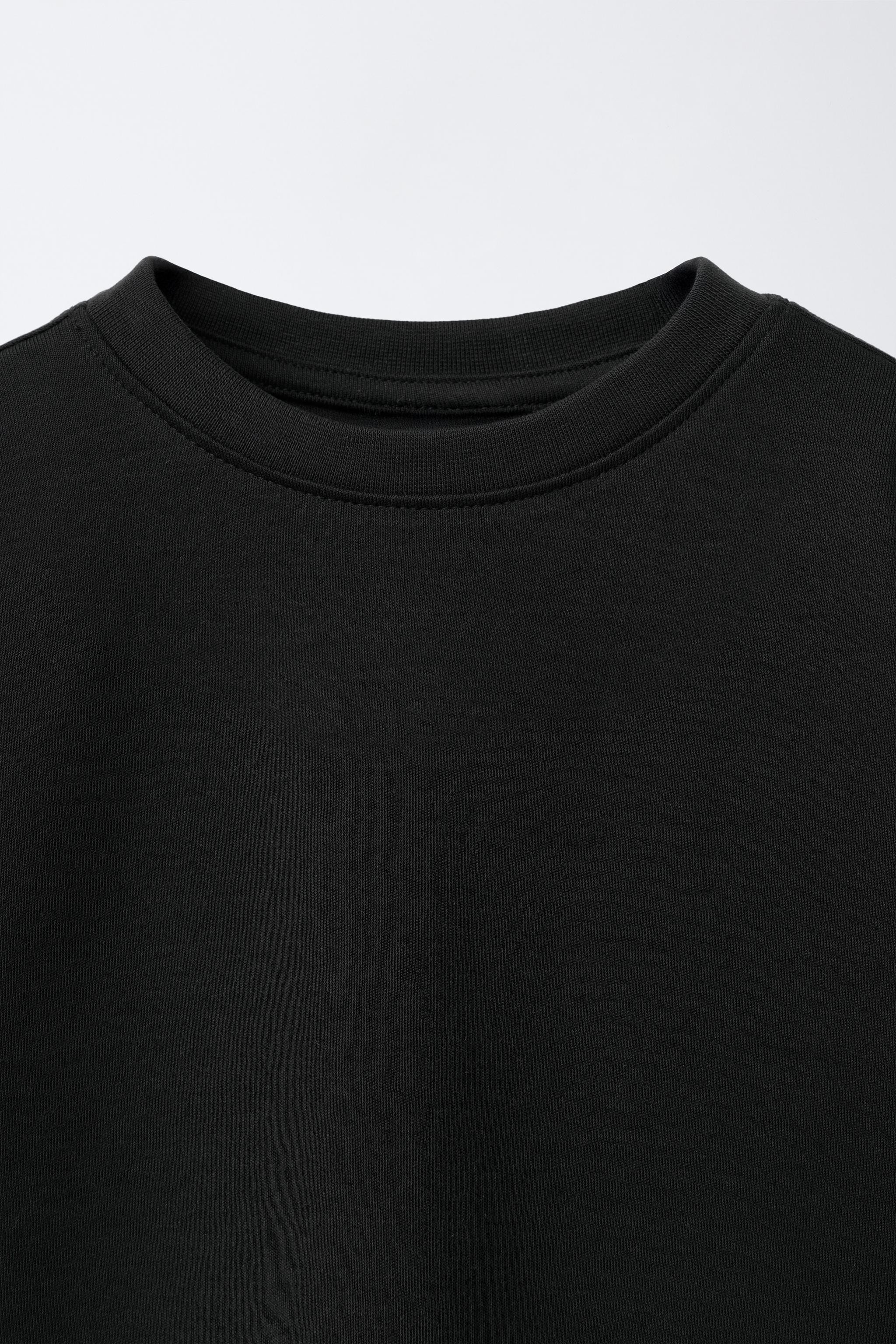 Детские футболки Zara BASIC INTERLOCK T-SHIRT — фото 3