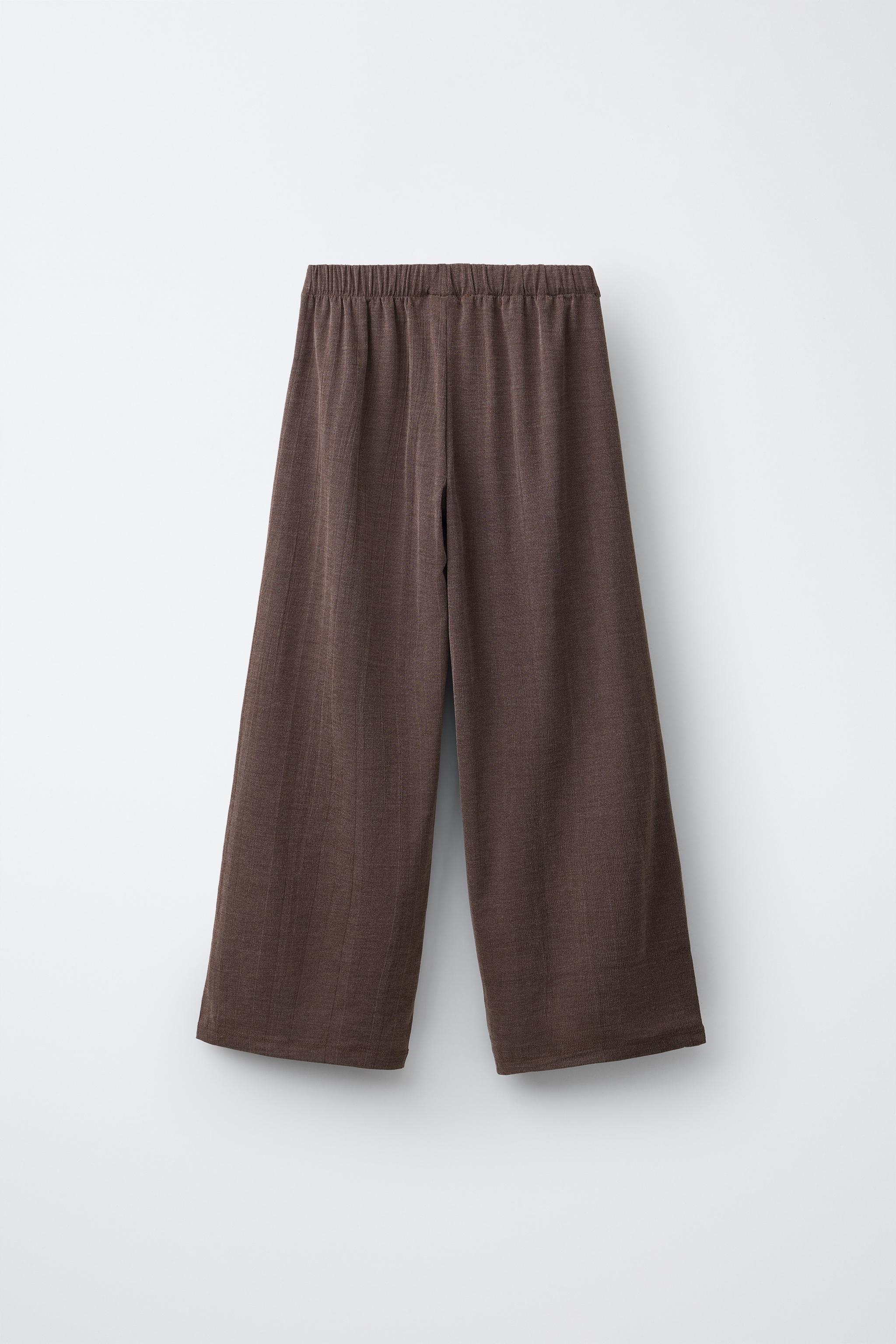WIDE LEG WRAP PANTS WITH BUTTONS