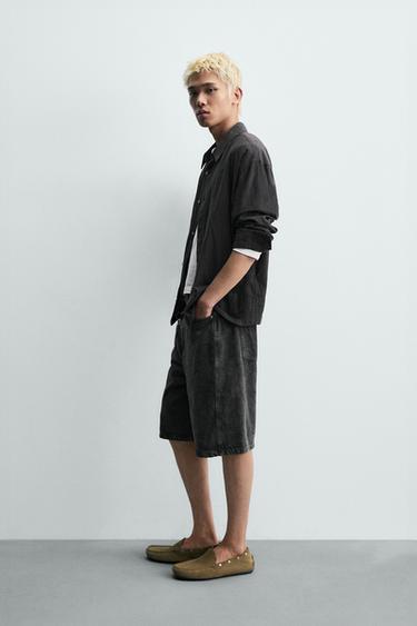 BERMUDA COUPE BAGGY - Charbon de Zara - Image 3