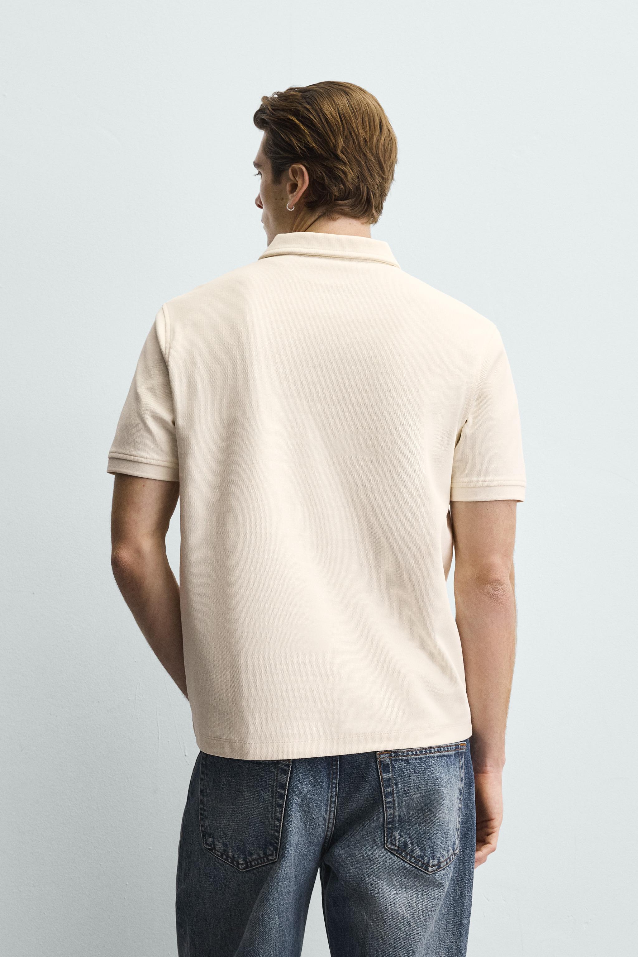 REGULAR FIT TEXTURED POLO - thumbnail 4