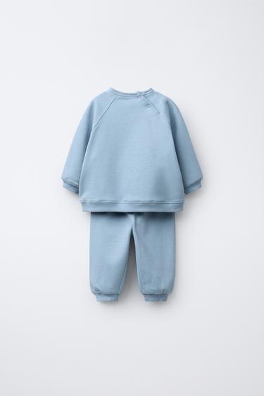 ENSEMBLE SWEAT ET PANTALON JOGGER BASIQUE - Bleu clair de Zara - Image 1