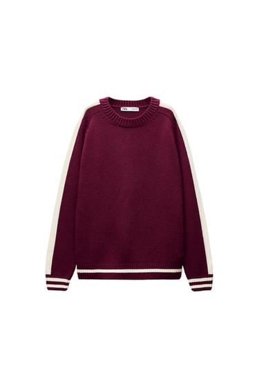 KNIT SWEATER WITH TRIMS